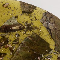 <a href=https://www.galeriegosserez.com/gosserez/artistes/t-sakhi.html> T SAKHI </a> - Reconciled Fragments - Coffee-table Green